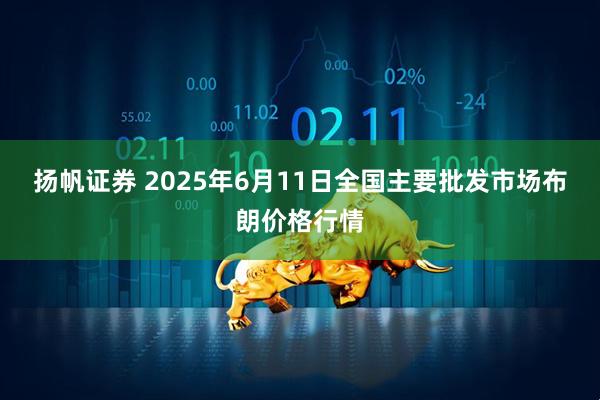 扬帆证券 2025年6月11日全国主要批发市场布朗价格行情