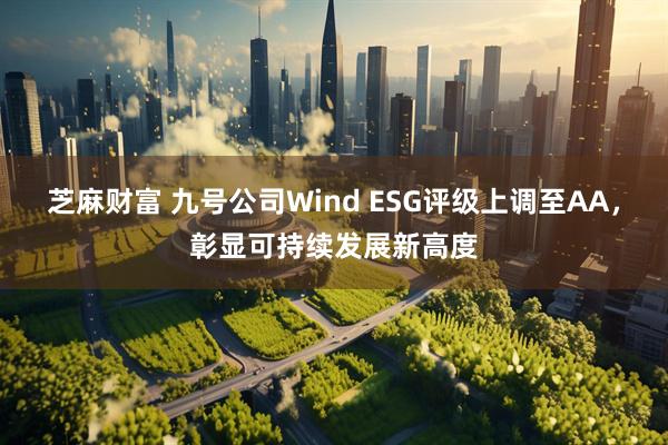 芝麻财富 九号公司Wind ESG评级上调至AA，彰显可持续发展新高度