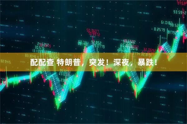 配配查 特朗普，突发！深夜，暴跌！